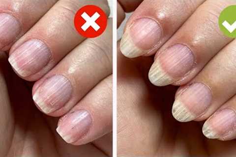 Oval nail shape correction (how one of the viewers corrected the shape of her nails!)