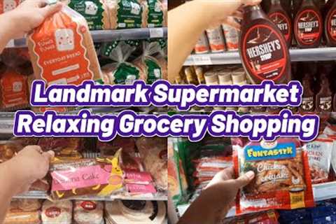Landmark Supermarket Relaxing ASMR Grocery Shopping Vlog April 2023