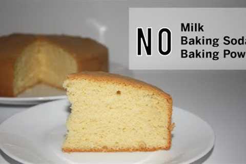 Classic Sponge cake | NO baking powder, NO baking soda , No milk | Vanilla sponge Cake
