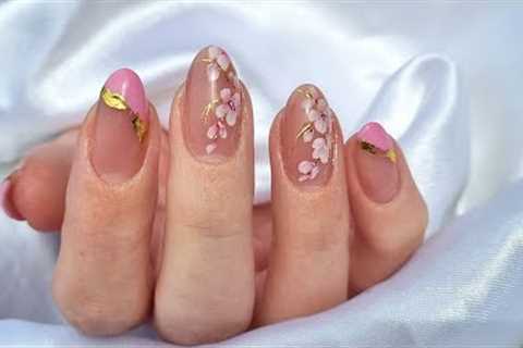Spring Floral Nail Art. 🌸 Quick and easy nail design.