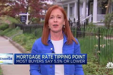 Mortgage rate tipping point: Most buyers say 5.5% or lower