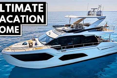 €1,420,000+ ABSOLUTE 60 FLY Power Motor Yacht Tour Liveaboard Luxury Coastal Cruiser