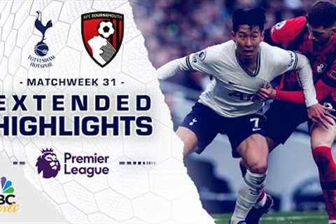 Tottenham Hotspur v. Bournemouth | PREMIER LEAGUE HIGHLIGHTS | 4/15/2023 | NBC Sports