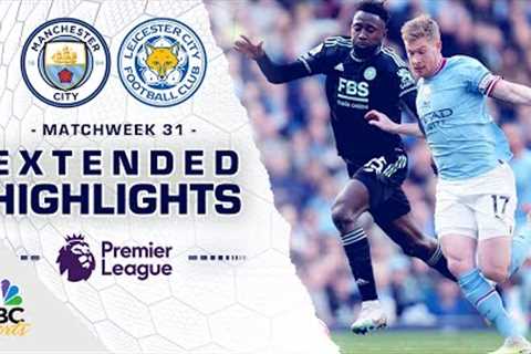 Manchester City v. Leicester City | PREMIER LEAGUE HIGHLIGHTS | 4/15/2023 | NBC Sports