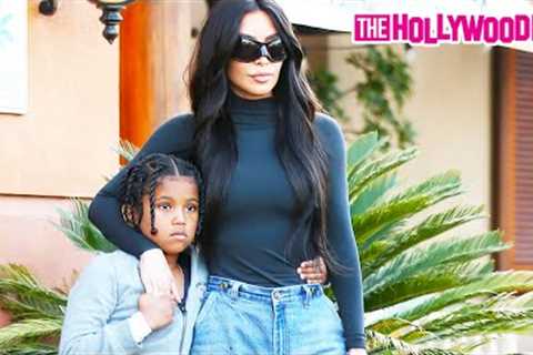 Kim Kardashian Takes Saint West Out For Burgers After His Basketball Game With A Friend In L.A.