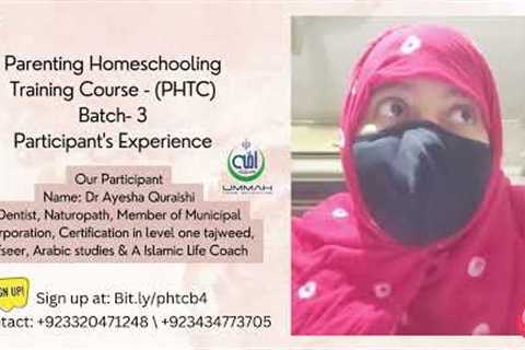 Testimonial 11 on Parenting Homeschooling Training Course | Review | Testimonial | phtc