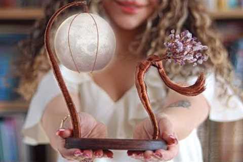 Femina: Handmade wire sculpture with Moon Energy &amp; Gemstones