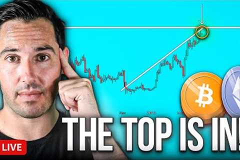 The Top Is In, BUT, Not For Altcoins! (DO THIS URGENTLY)