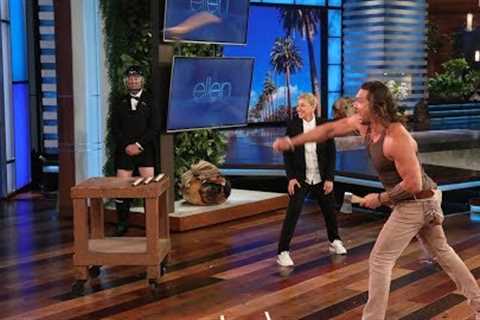 Jason Momoa Flexes His Ax-Throwing Muscles for Charity