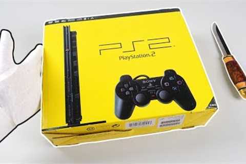 PS2 SLIM UNBOXING! Sony PlayStation 2 Console (Brand New &amp; Sealed)