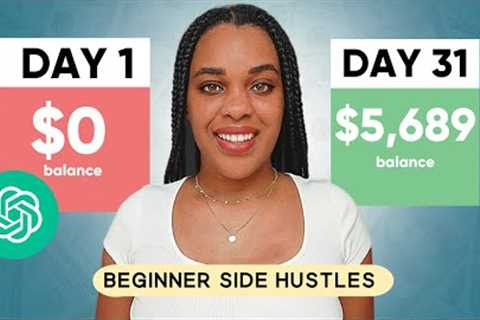 4 Side Hustles To Make Money Online using ChatGPT ($100-$500/DAY)