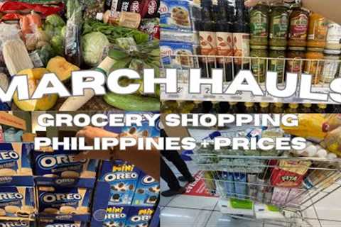 RELAXING 25 MINUTES Grocery Shopping Vlog Philippines + Prices | March 2023 Compilation | ASMR POV