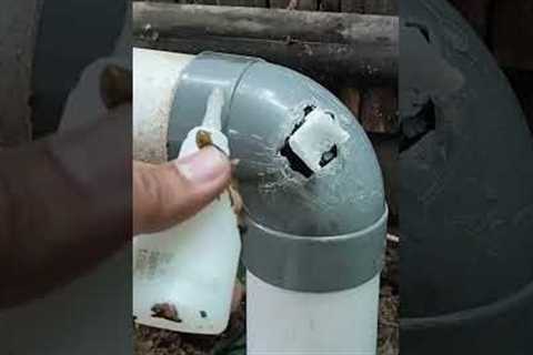 Brilliant Tricks to Repair PVC Pipes #shorts #pipepvc #plumbing