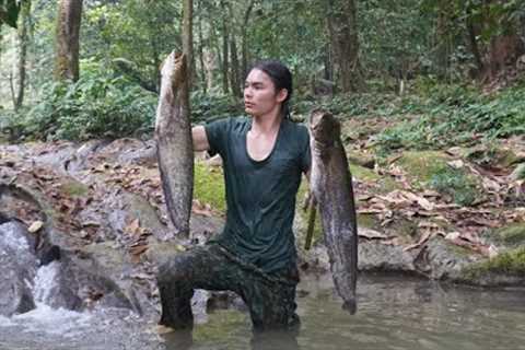a lucky day, catch all the giant fish, survival alone