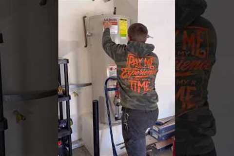 water heater install. a few free tips for ya #plumber #plumbing #propress #soldering #diy #repair
