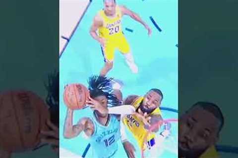 When Ja tried to dunk on LeBron 😳 #shorts