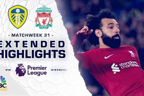 Leeds United v. Liverpool | PREMIER LEAGUE HIGHLIGHTS | 4/17/2023 | NBC Sports