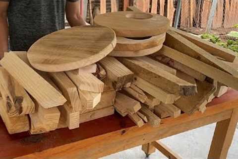 Turning Waste into Art: The Process of Making a 6-Person Dining Table from Wood Scraps
