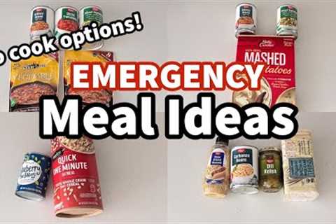 EMERGENCY FOOD STORAGE AND PREP | Easy Meals From Shelf Stable Ingredients FOR CHEAP!