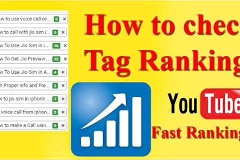 How to Check Tag Ranking for Youtube Video| How to Grow Fast | Get 4000 Hour Watch Time #YOUTUBERANK