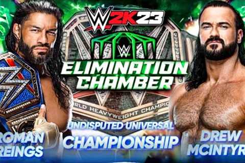 WWE 2K23 - Roman Reigns vs. Drew McIntyre WWE Undisputed Championship Gameplay
