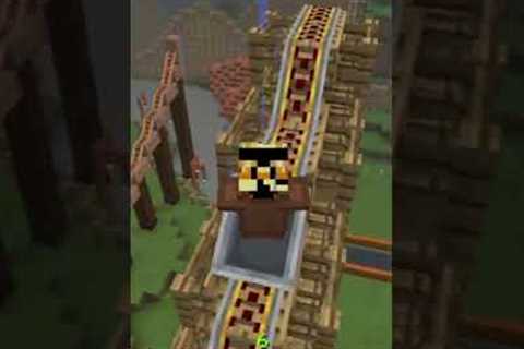 High Roller Coaster😉 #minecraft #rollercoaster