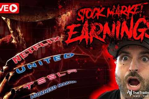 STOCK MARKET CRASH or Stock Market &amp; Chill? NFLX &amp; More Stocks Report Earnings Today LIVE!