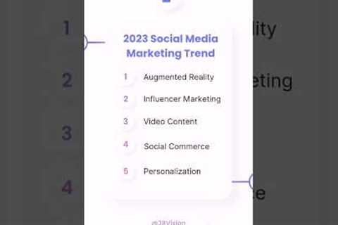 2023 Social Media Marketing #Trend