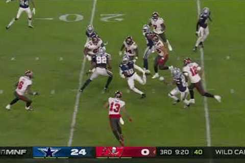 Tom Brady tries to slide tackle in American football