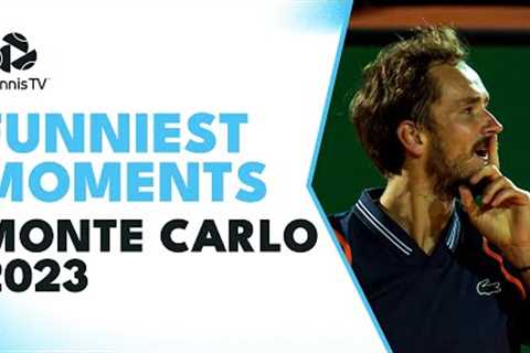 Ball Kids Falling, Left-Handed Tennis &amp; Usain Bolt Joining In | Monte Carlo 2023 Funniest..
