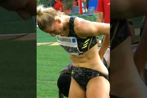 Funny Fails 🤣 Women's Athletics #sports #shorts