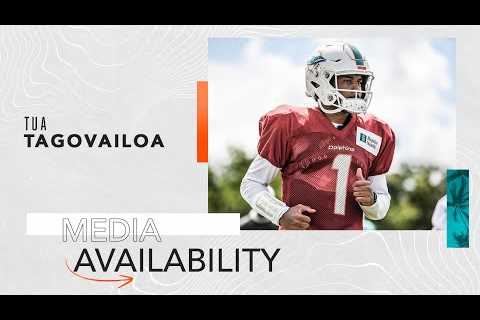 Quarterback Tua Tagovailoa Meets with the Media | Miami Dolphins