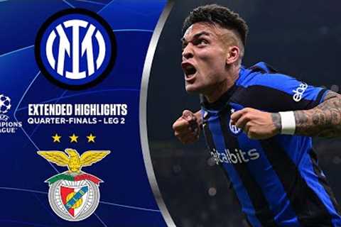 Inter vs. Benfica: Extended Highlights | UCL Quarter-Finals - Leg 2 | CBS Sports Golazo