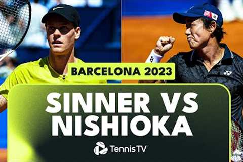 Topsy-Turvy Jannik Sinner vs Yoshihito Nishioka Match | Barcelona 2023 Highlights