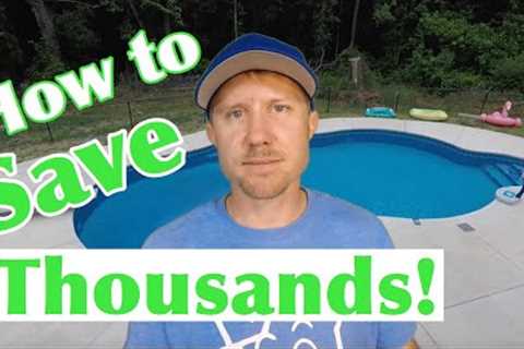 How to SAVE MONEY when building a POOL. | Save thousands on the cost of an inground swimming pool.