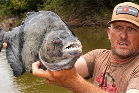 Vicious OR Delicious? Huge Pirahna! {Catch Clean Cook} Spicy Pepper Pot
