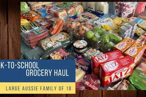 GROCERY HAUL - Back-to-School Lunchbox supplies - Mum of 16 KiDS