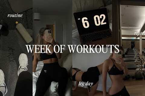 full week of workouts | my workout routine, betterme unboxing 🖤 👟