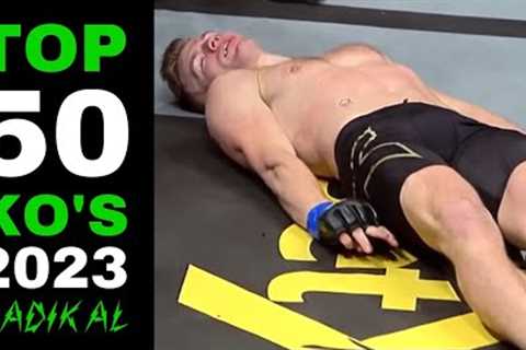 TOP 50 KNOCKOUTS of 2023 (MMA, Boxing, Muay Thai) - Part 1 🥊😱 The Best Fights of the Year 🔥..