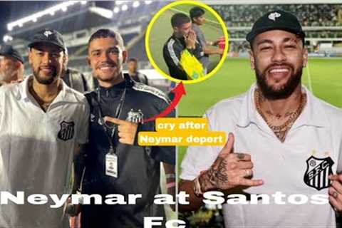 Neymar make fans Cry when visit Santos FC