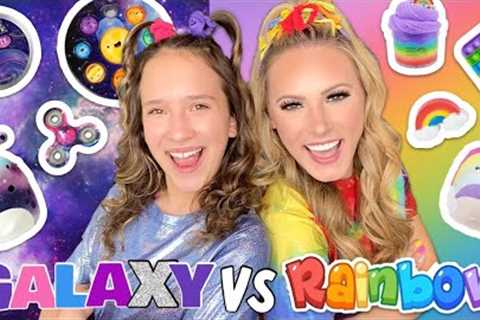 GALAXY 👾💖🌠VS RAINBOW 🌈✨ LEARNING EXPRESS SHOPPING CHALLENGE’