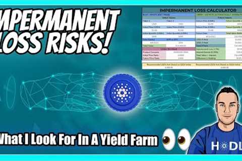 Cardano DeFi Tips on Yield Farming + Impermanent Loss Calculator 🧮