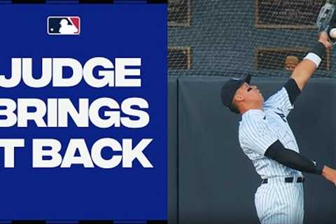 HE DID WHAT?!? Aaron Judge robs Shohei Ohtani of a home run!