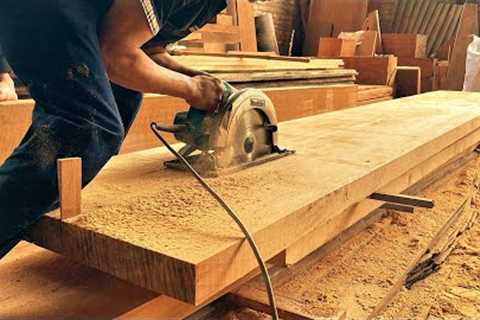 Ingenious Woodworking Techniques // Build Carved Table Extremely Beautiful Woodworking ND