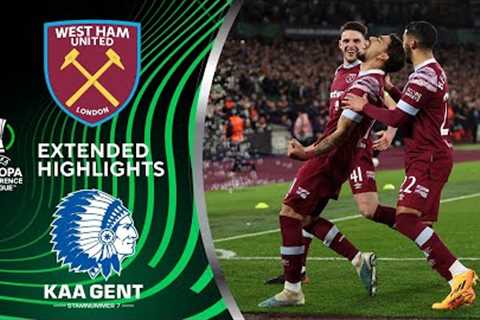 West Ham vs. Gent: Extended Highlights | UECL Quarter-Finals - Leg 2 | CBS Sports Golazo - Europe