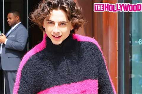Kylie Jenner's New Boyfriend Timothee Chalamet Rushes Back To His Trailer To Call Her While On Set