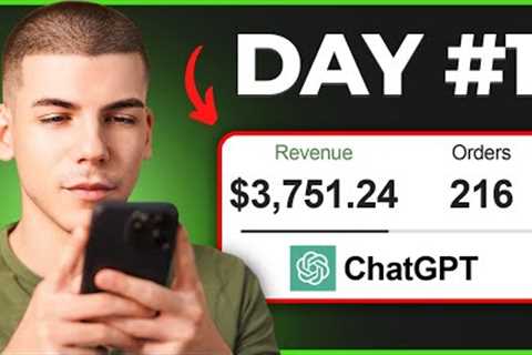 $1000 in 24 Hours ChatGPT Challenge To Make Money Online (AI Print on Demand)