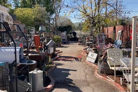 Vintage Shopping for the Garden, Building Another Trellis