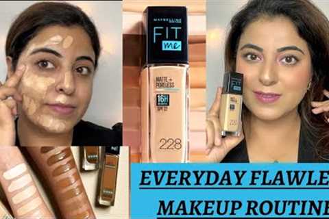 Everyday Makeup Routine with Maybelline Fit Me Foundation | #FitMeFitsMySkin| easy beginners makeup