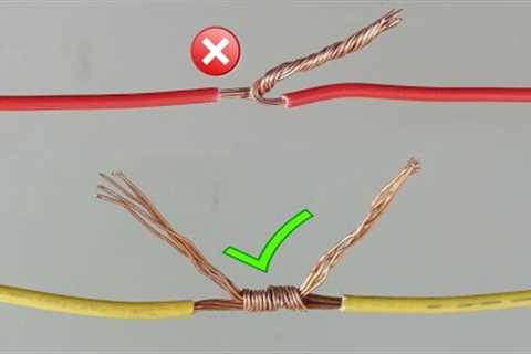 Awesome Idea! How to Twist Electric Wire Together | Properly Joint Electrical Wire | Tips &amp;..